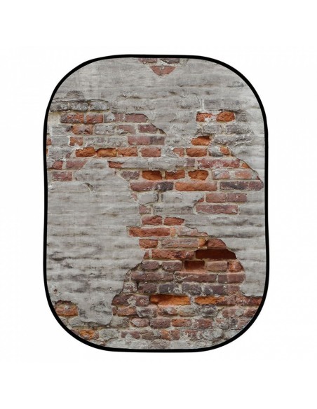 FONDO PLEGABLE DOBLE CARA SERIE URBAN RUSTY METAL / PLASTER WALL 1.5 X 2.1M MANFROTTO - LLLB5713