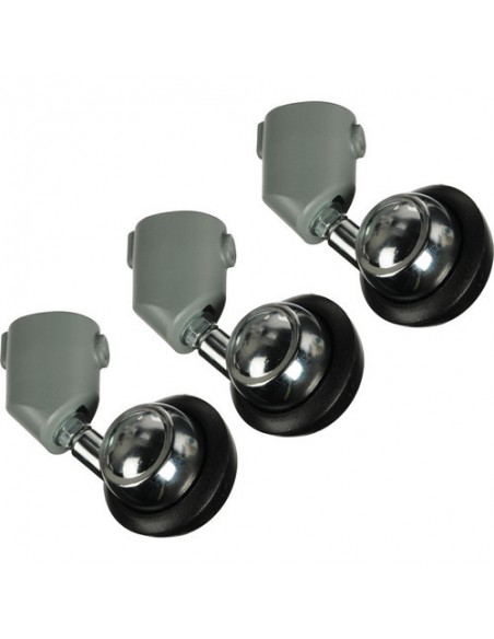 RUEDAS 'CASTER' SET 3 PARA TUBO HEMBRA 22MM MANFROTTO- MF018