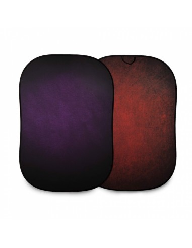 FONDO PLEGABLE DOBLE CARA SERIE VINTAGE AUBERGINE/ CRIMSON 1.5 X 2.1 M MANFROTTO - LLLB5722