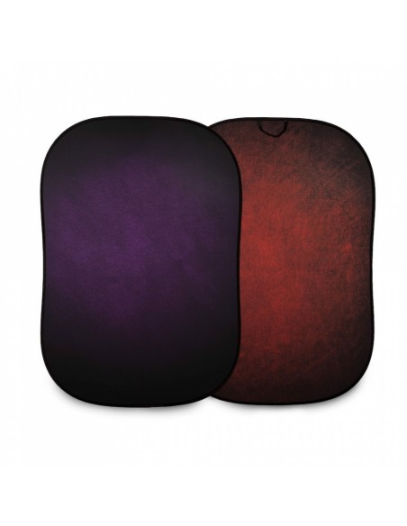 FONDO PLEGABLE DOBLE CARA SERIE VINTAGE AUBERGINE/ CRIMSON 1.5 X 2.1 M MANFROTTO - LLLB5722