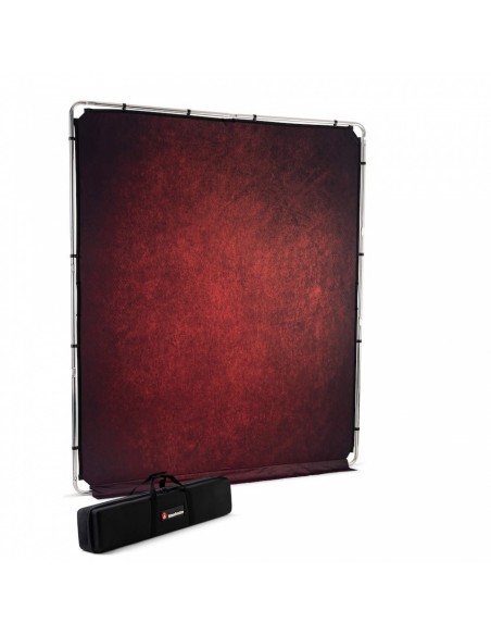 FONDO PLEGABLE EZYFRAME VINTAGE CRIMSON ( CARMESÍ) 2 X 2.3 M MANFROTTO- LLLB7940