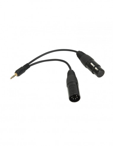 CABLE ADAPTADOR DMX PARA FORZA 150 CON CONECTOR 3.5 MM. NANLITE - NACBDMX35C1/2