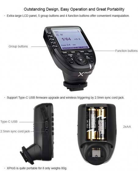 TRANSMISOR GODOX XPRO TTL HSS PARA SONY