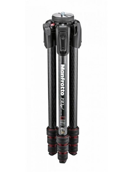 TRÍPODE 190! GO M 4 SECCIONES FIBRA DE CARBONO MANFROTTO- MFMT190GOC4