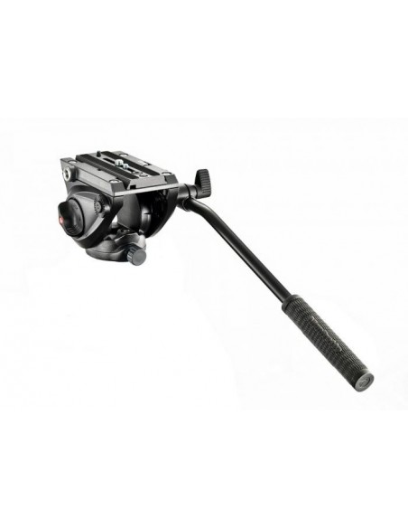 RÓTULA VIDEO MVH500AH CON ZAPATA RÁPIDA 500PLONG BASE PLANA 3/8'' MANFROTTO - MFMVH500AH