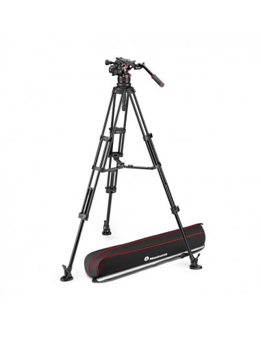 TRÍPODE DE VIDEO TWIN ALUMINIO CON RÓTULA NITROTECH 612. MEDIA ALTURA MANFROTTO - MFMVK612TWINMA