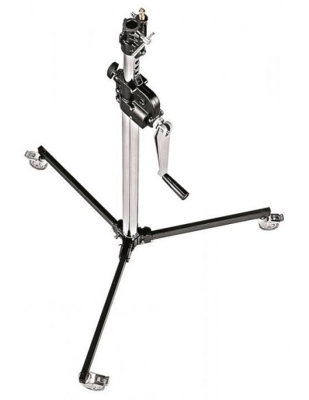 PIE DE ESTUDIO BASE BAJA WIND UP 2 SECCIONES  DE ACERO MANFROTTO- MF083NWLB